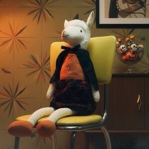 36 inch Halloween Witch Weighted Plush Sheep Sitting Large Stuffed Animal Decor